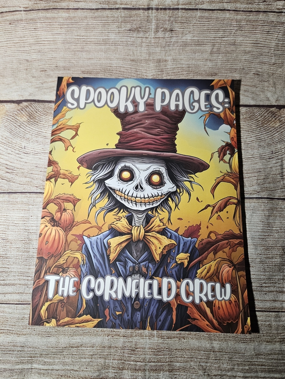Spooky pages The Cornfeild Crew coloring book